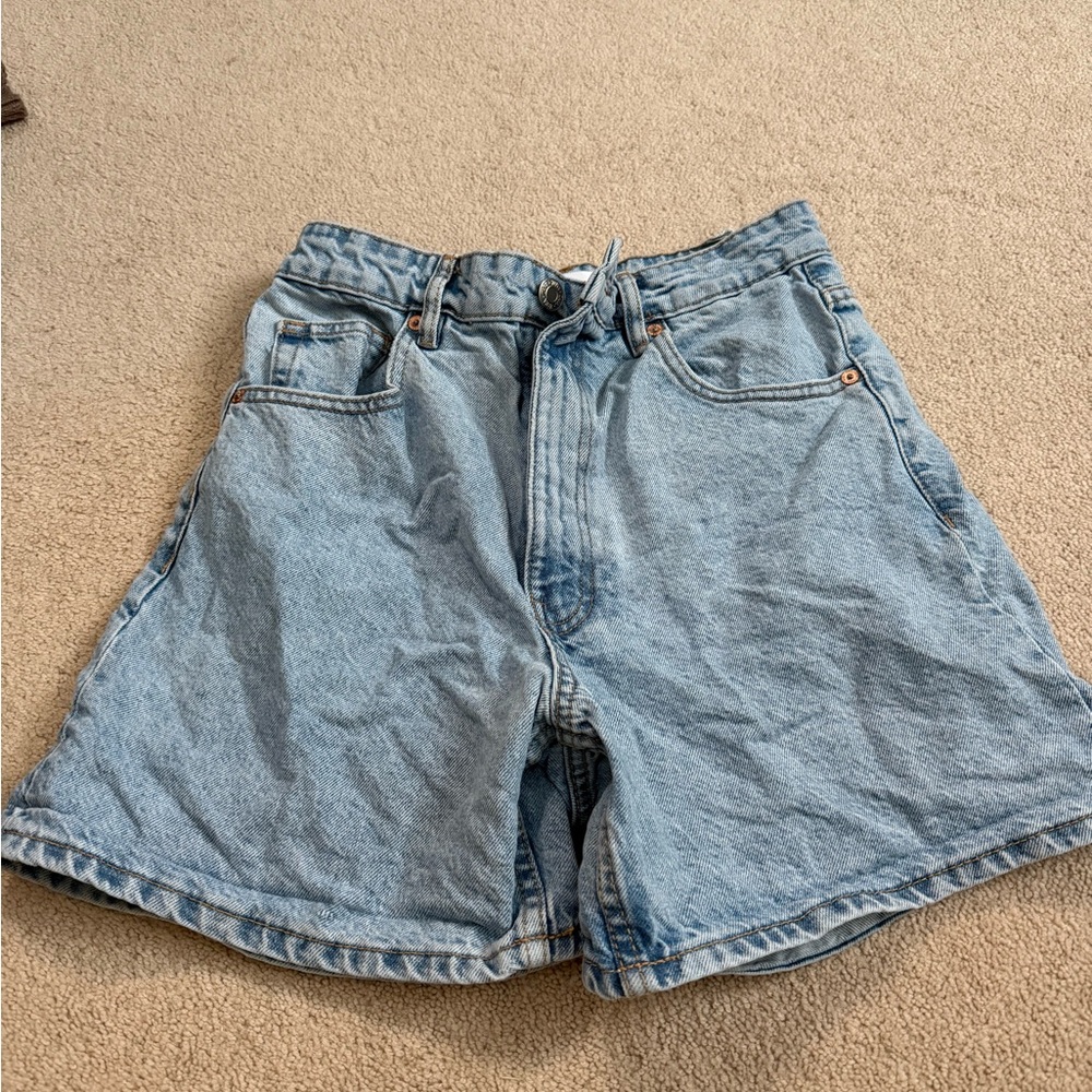 Zara Light Blue Jean Shorts